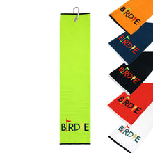 Load image into Gallery viewer, MICROFIRBER TRI FOLD GOLF TOWEL-GOLDEN BIRDIE