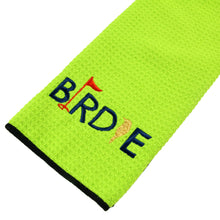 Load image into Gallery viewer, MICROFIRBER TRI FOLD GOLF TOWEL-GOLDEN BIRDIE
