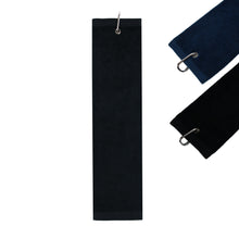 Load image into Gallery viewer, Dark color tri-fold towel