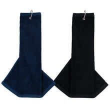 Load image into Gallery viewer, Dark color tri-fold towel