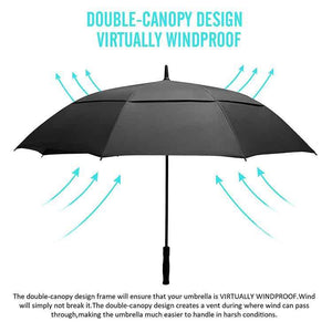 DOUBLE LAYER AUTO OPEN GOLF UMBRELLA