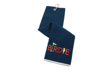 Load image into Gallery viewer, Golden Birdie Tri-fold Microfiber Waffle Golf Towel
