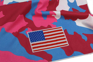 US Flag Microfiber Golf Towel