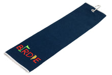 Load image into Gallery viewer, Golden Birdie Tri-fold Microfiber Waffle Golf Towel
