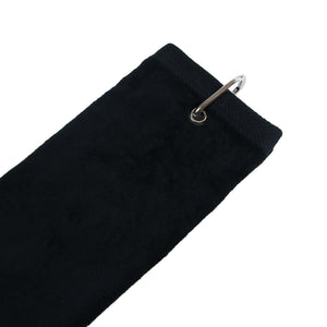 Dark color tri-fold towel