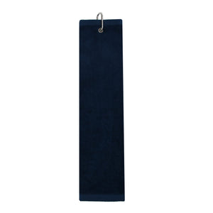 Dark color tri-fold towel